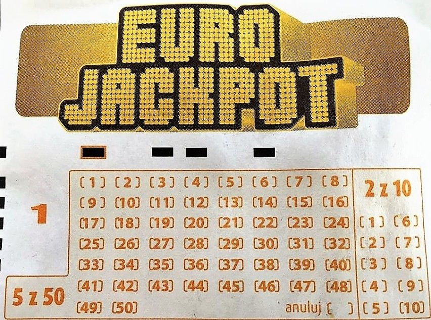 Gracz w Eurojackpot musi wybrać 5 z 50 liczb i 2 z 10 liczb....