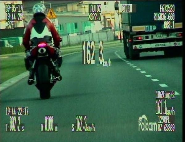 162,3 km/h - z taką prędkością motocyklista jechał obwodnicą Rzeszowa