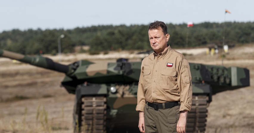 Minister Obrony Mariusz Błaszczak obserwował ćwiczenia...