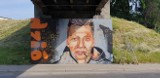 Friz pod mostem w Nowym Sączu. Sądecki graficiarz namalował portret znanego youtubera [ZDJĘCIA]