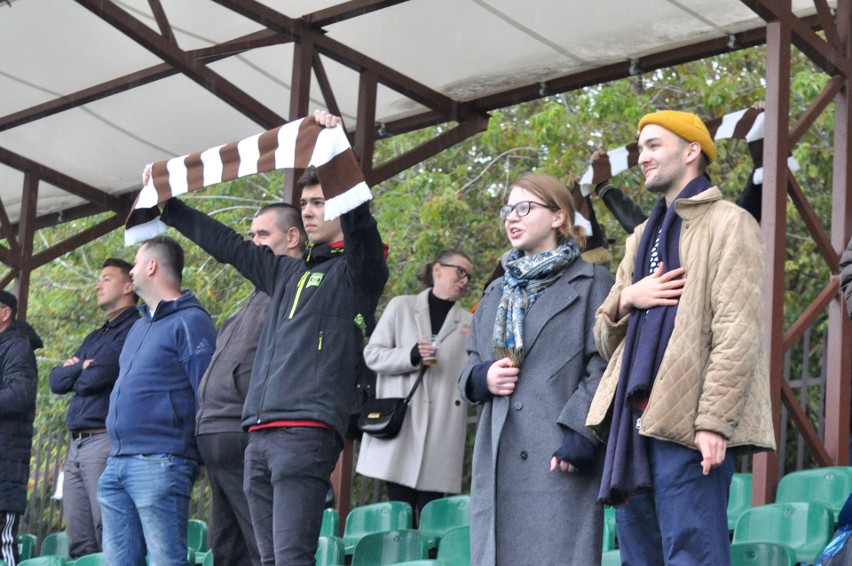 Garbarnia Kraków. Kibice "Brązowych" na drugoligowym meczu z Bytovią Bytów [ZDJĘCIA]