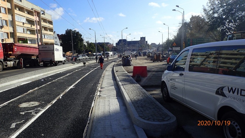 Testowy przejazd przez ulicę Wyszyńskiego w Szczecinie. W planach powrót tramwajów przed 1 listopada