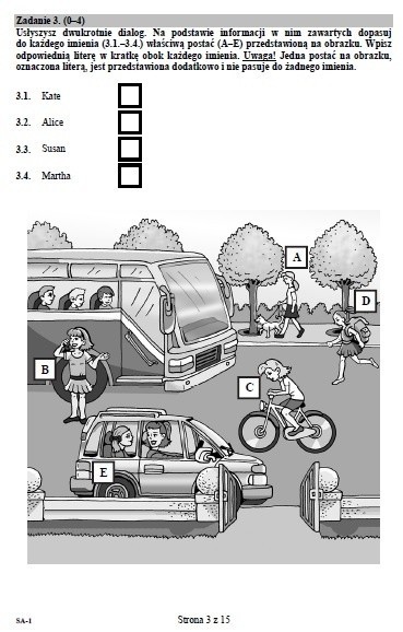 Sprawdzian 2015 szóstoklasisty. Język angielski [ODPOWIEDZI,...