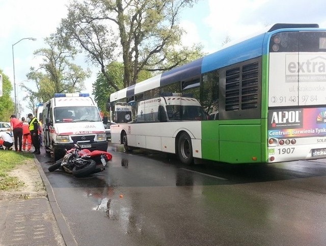 Wypadek na ul. Chopina w Szczecinie.