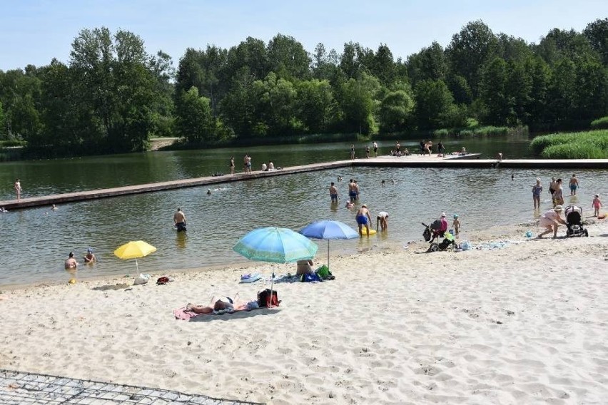 Plaża w częstochowskim Parku Lisiniec