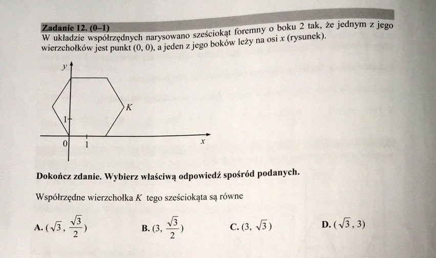 Egzamin gimnazjalny 2016 MATEMATYKA 19.04.2016 (PYTANIA,...