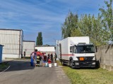 Wyciek substancji chemicznej podczas transportu przy ul. Wielki Rów w Toruniu