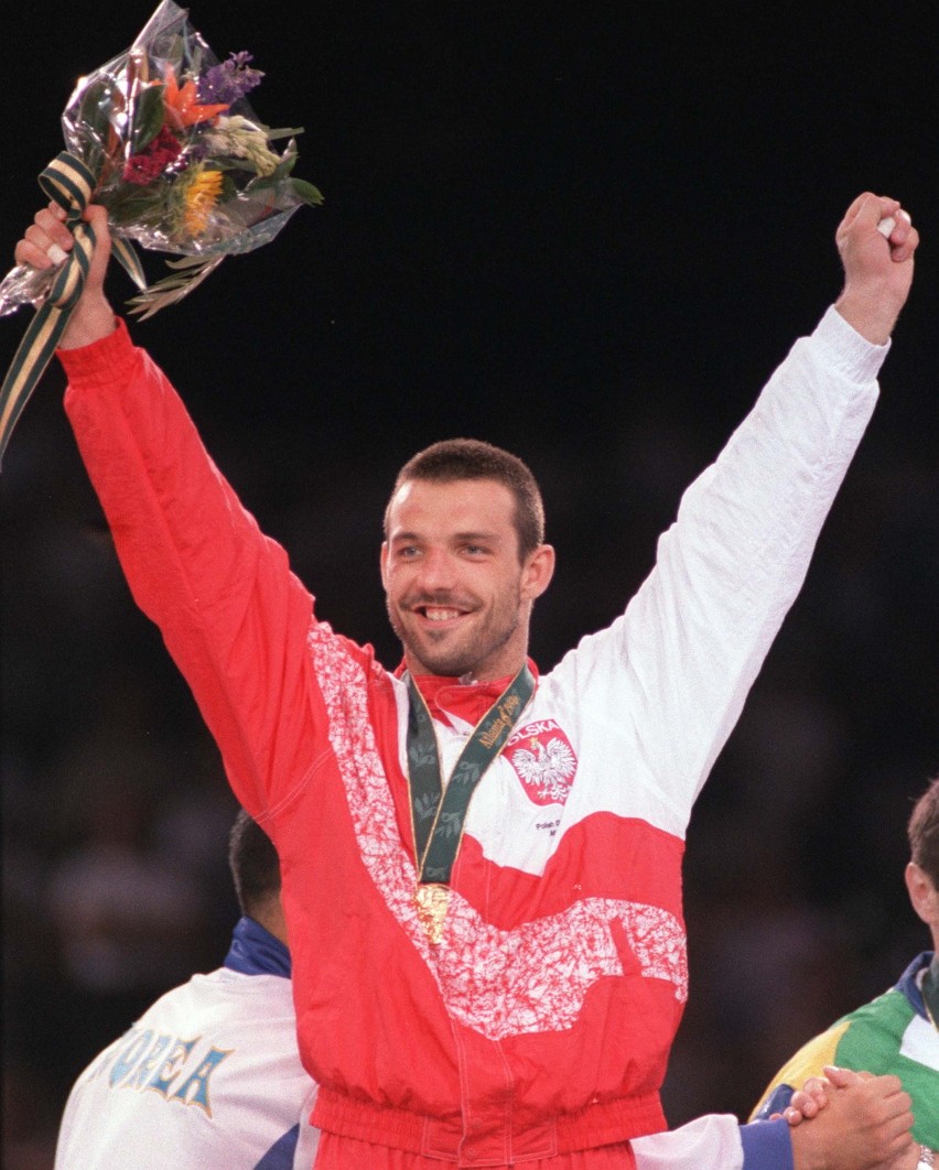 Paweł Nastula ze złotym medalem w judo (IO Atlanta 1996).