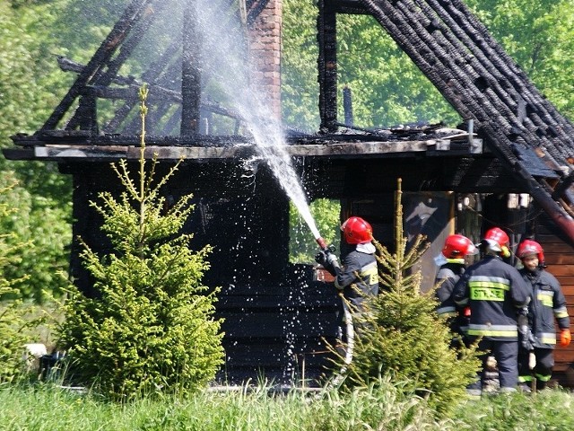 Pożar domku we Włynkówku