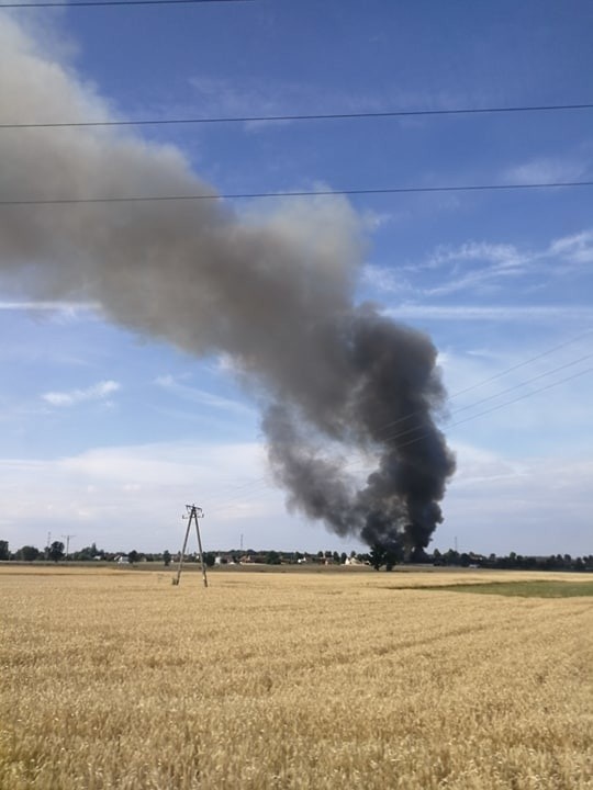 Pożar wybuchł w piątek rano w Chróścinie Opolskiej.