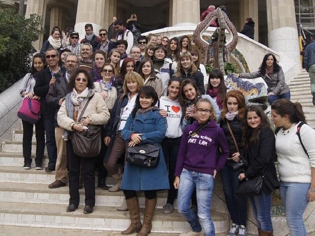 Uczestnicy projektu podczas pobytu w Hiszpanii.