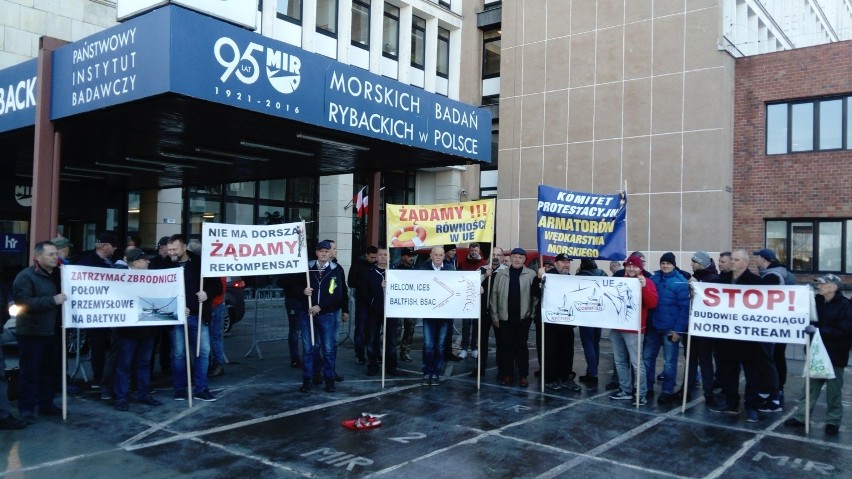 Protest rybaków w Gdyni, 6.11.2018