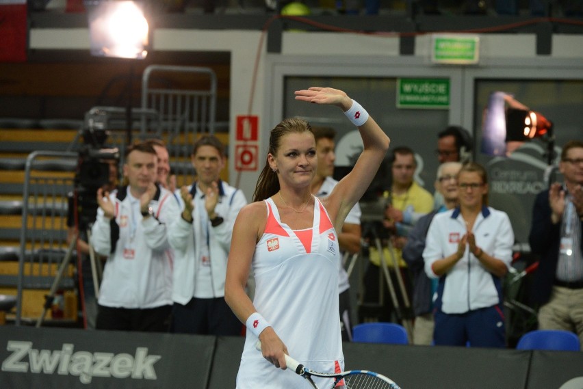 Fed Cup: Agnieszka Radwańska wygrała z Martiną [ZDJĘCIA,...