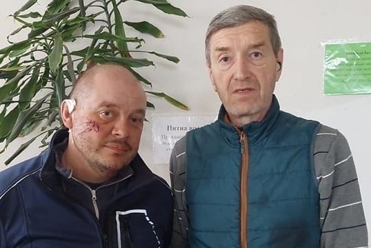 Niezwykła historia. Grisza i Siergiej wioząc pomoc ze Starachowic wjechali na minę na Ukrainie. Wyszli ze szpitala i znów ruszyli z pomocą