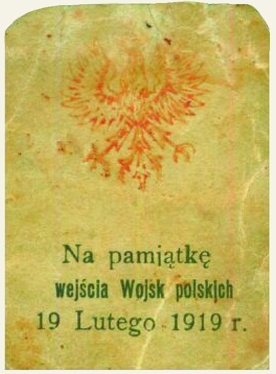 Historyczny znaczek z 22 lutego 1919 roku. To „materiał” na współczesne znaczki, może popularne magnesy