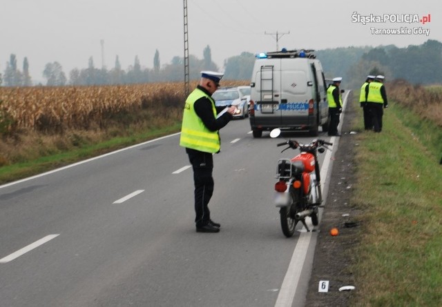Motorowerem kierował 44-letni policjant z Gliwic