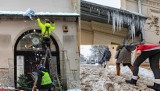 Kraków znów walczy z zimą. Sople, nawisy śnieżne, błoto pośniegowe na chodnikach. Straż miejska odebrała już prawie 900 zgłoszeń