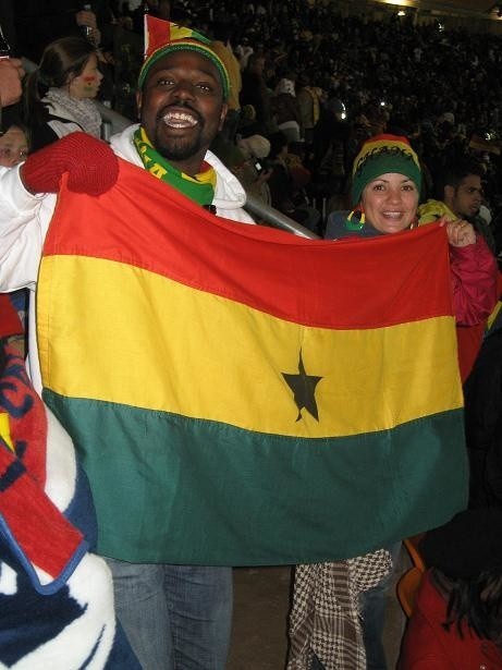 Kibice Ghany nie posiadali się z radości po awansie ich drużyny do 1/8 finału