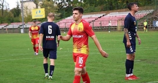 Jakub Konstantyn zdobył 3 gole dla Korony II Kielce w meczu...