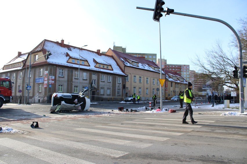 Śmiertelny wypadek na ulicy Szczecińskiej w Słupsku.