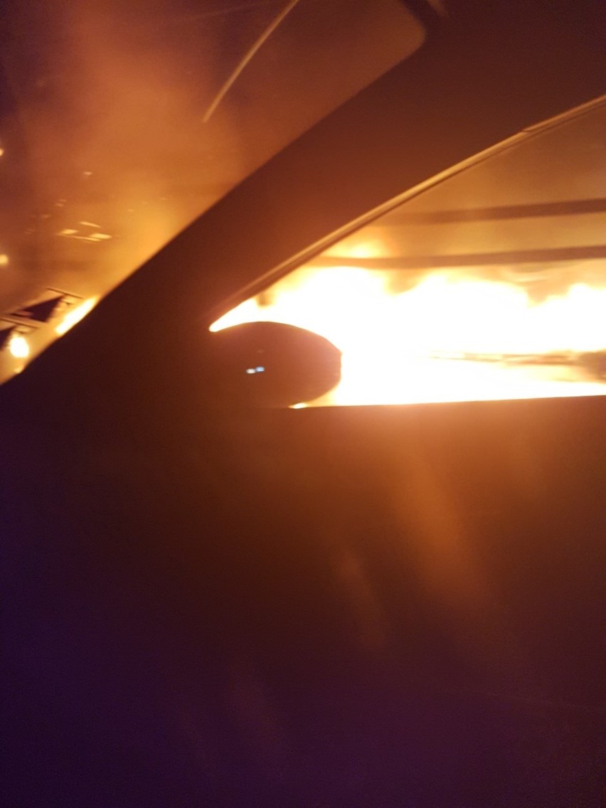 Pożar naczepy na A4 w Zabrzu wybuchł w nocu z czwartku na...