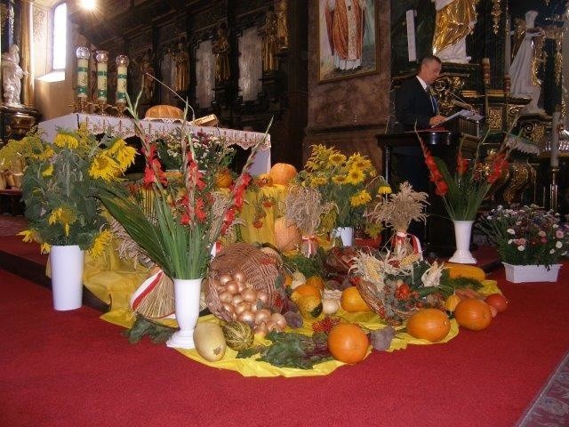Powiat pińczowski podziękował za tegoroczne plony. W uroczystej mszy uczestniczyli przedstawiciele wszystkich środowisk [ZDJĘCIA, FILM] 