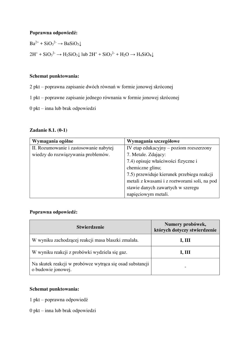 Matura z chemii 2018 r. z Wydziałem Chemii Uniwersytetu Jagiellońskiego [ODPOWIEDZI] 