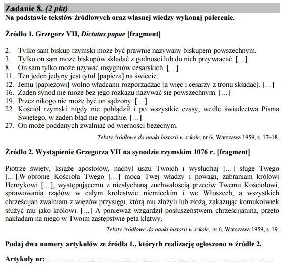 Stara matura 2016: HISTORIA podstawa [ODPOWIEDZI, ARKUSZ CKE]