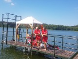 Kąpielisko nad jeziorem Obłęskim już czynne. Strzegą go ratownicy WOPR ze Słupska