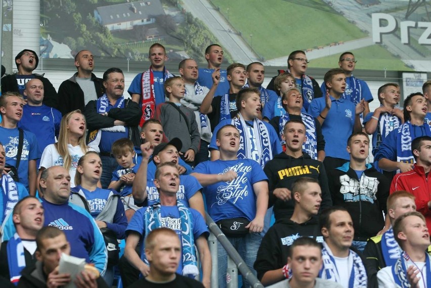 21.08.2014. Ruch Chorzów roli gospodarza na stadionie Piasta...