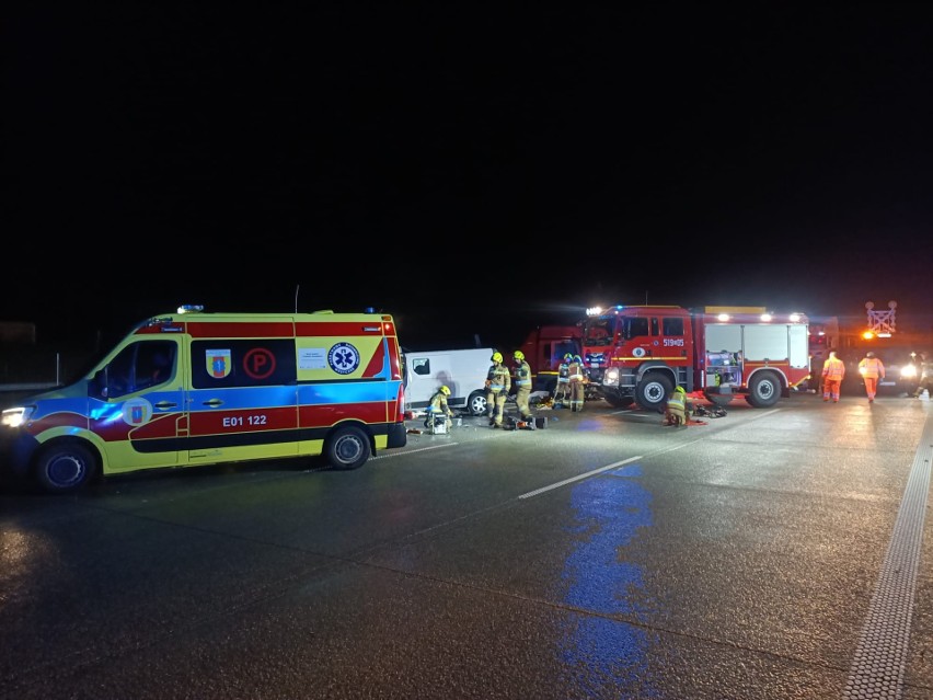 Śmiertelny wypadek na autostradzie A1 w okolicach Kamieńska