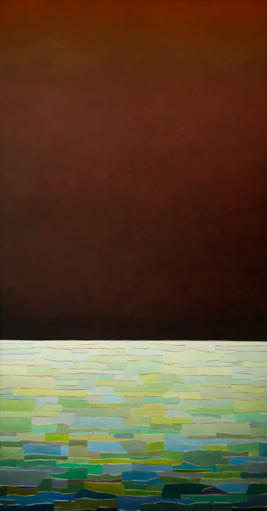 Pejzaż III , olej , płótno, 150x80 cm, 2015