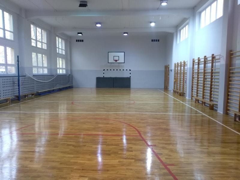 Sala gimnastyczna w Szkole Podstawowej nr 17....