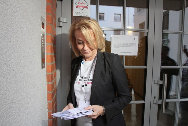 Hanna Zdanowska w środę odwiedziła mieszkańców osiedla Barciński Park