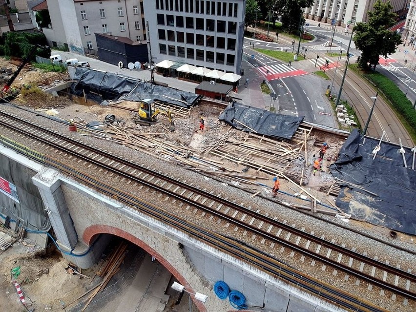 Trwa budowa nowych estakad w centrum Krakowa