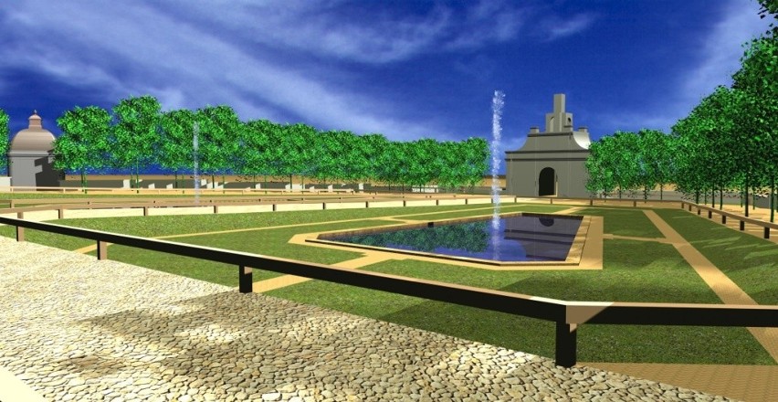 Zobacz, jak będzie wyglądać ogród przy Pałacu Branickich po remoncie (wizualizacje)