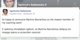 Martina Navratilova: Rekordzistka wszech czasów konsultantką Agnieszki Radwańskiej [WIDEO]