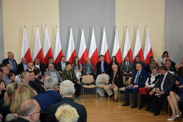 Premier Mateusz Morawiecki w Pelplinie, 28 kwietnia 2018 (28.04.2018)