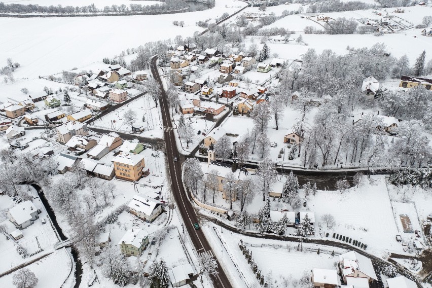 Śnieżny krajobraz w Krzywczy k. Przemyśla, 21 bm. Minionej...