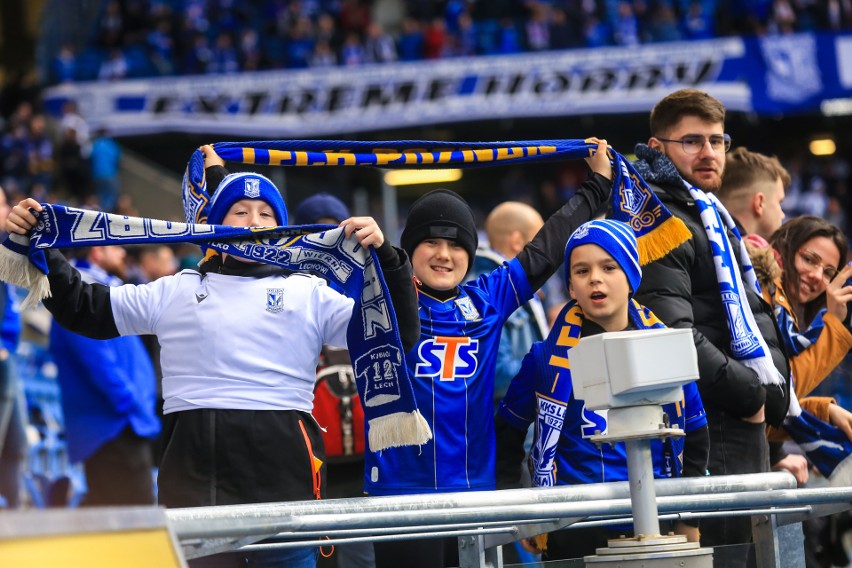 Na Stadionie Poznań podczas meczu Lecha Poznań z Legią...