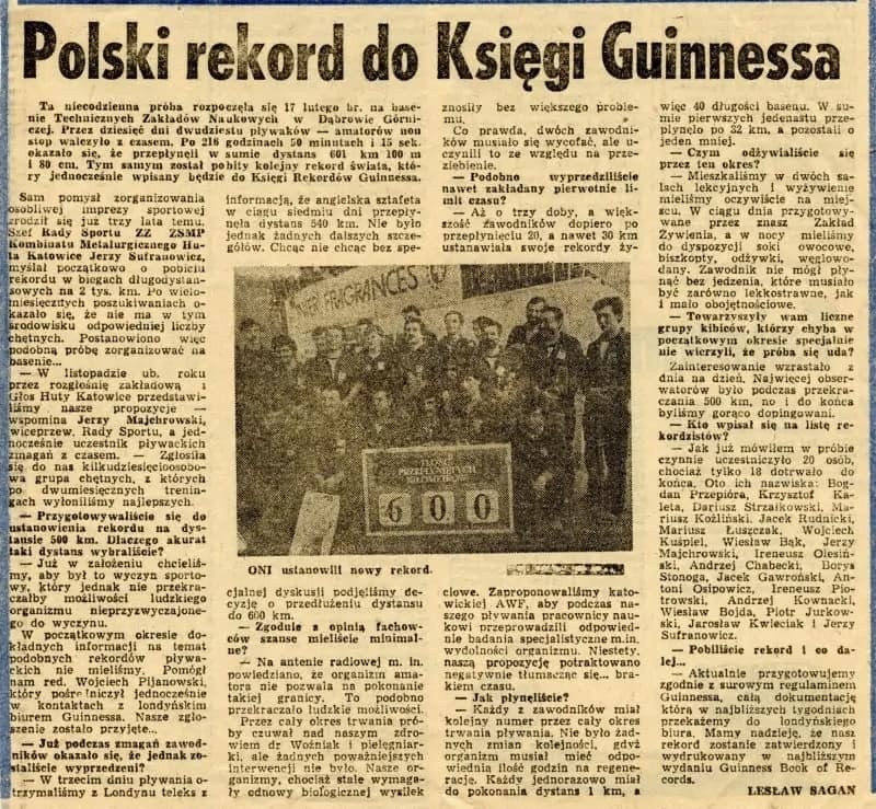 Pracownicy Huty Katowice 35 lat temu pobili rekord Guinessa,...