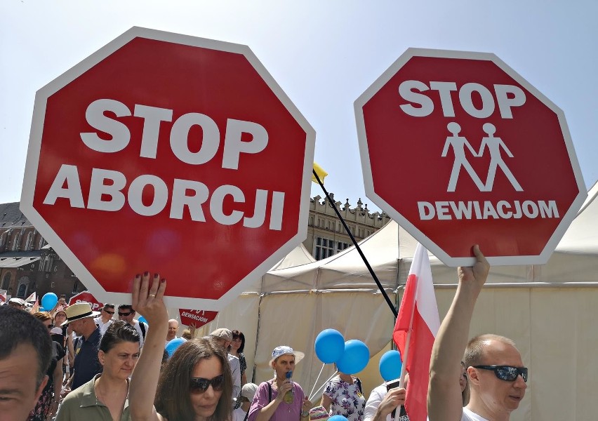 Kraków. Stop aborcji, gender, LGBT! Transparenty na Marszu dla Życia i Rodziny [ZDJĘCIA]
