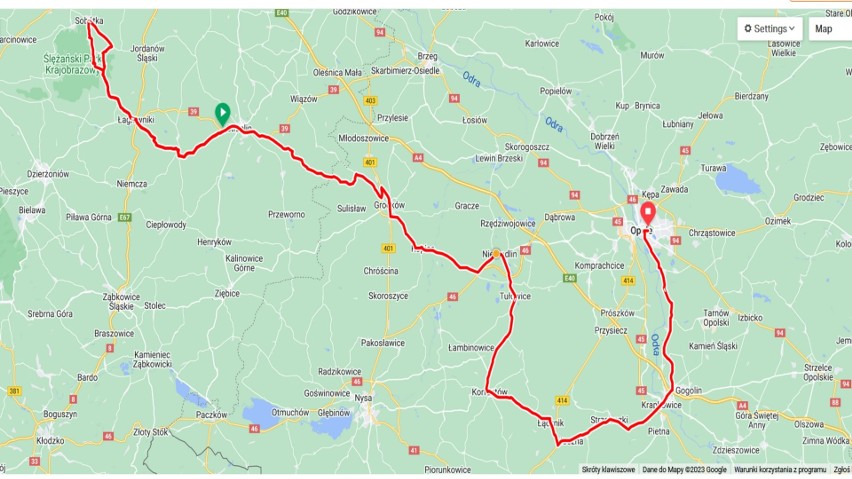 Tak wygląda pełna trasa czwartego etapu Tour de Pologne...