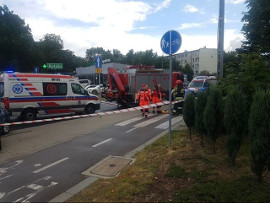 Wypadek na ul. Wasilkowskiej w Białymstoku