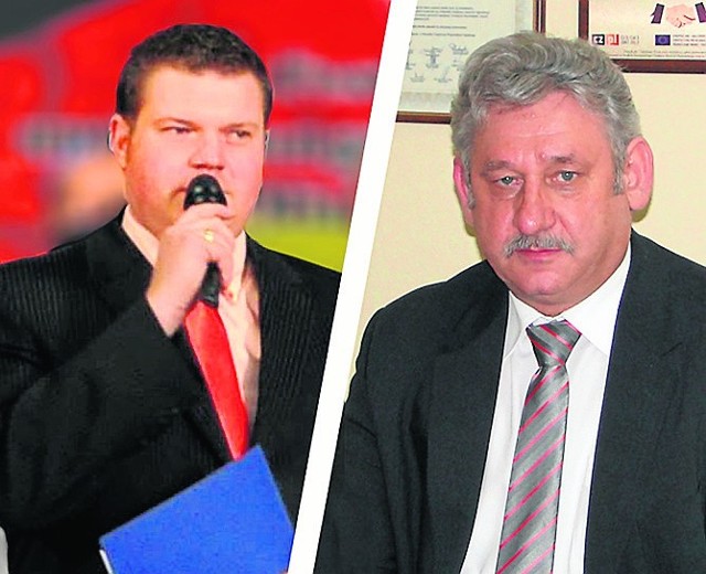 Aktualny wójt Bernard Kubata (z prawej) stracił poparcie mniejszości po 12 latach rządzenia. Uzyskał je Marek Śmiech.