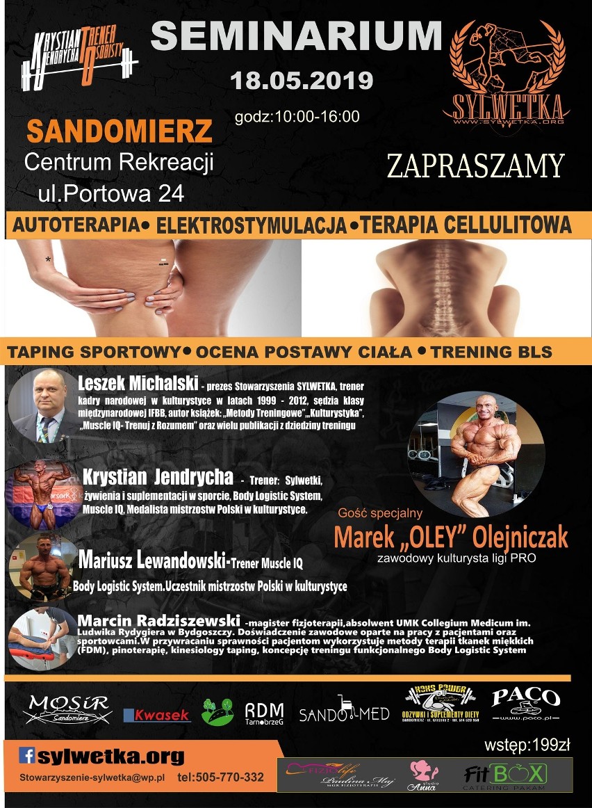 Gwiazdy kulturystyki na wyjątkowym seminarium w Sandomierzu. Będzie też mistrz świata Marek Olejniczak [AKTUALIZACJA]