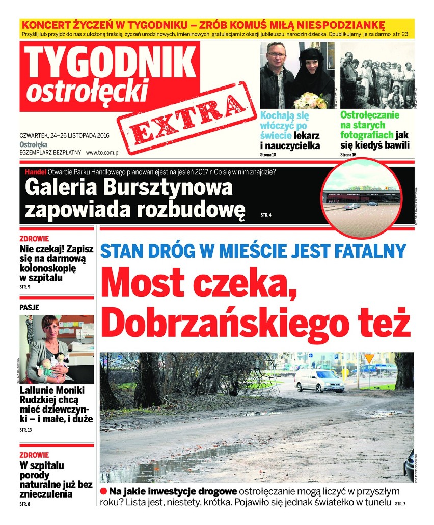 W czwartek bezpłatny "Tygodnik Ostrołęcki Extra"