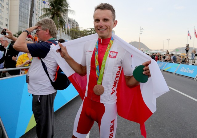 Brazylia rio de janeiro   08 2016wyscig olimpijski z aktywnym udzialem polakowna zdjeciu rafal majka ktory zdobyl brazowy medalfot.andrzej szkocki/ polska press