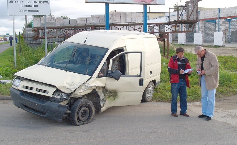 Wypadek na ul. Szczecińskiej w Koszalinie