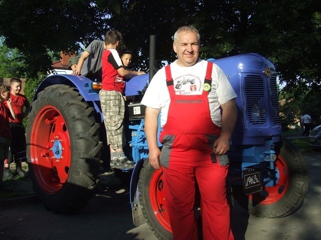 Michał Piotrowski z klubu Retro-Traktor